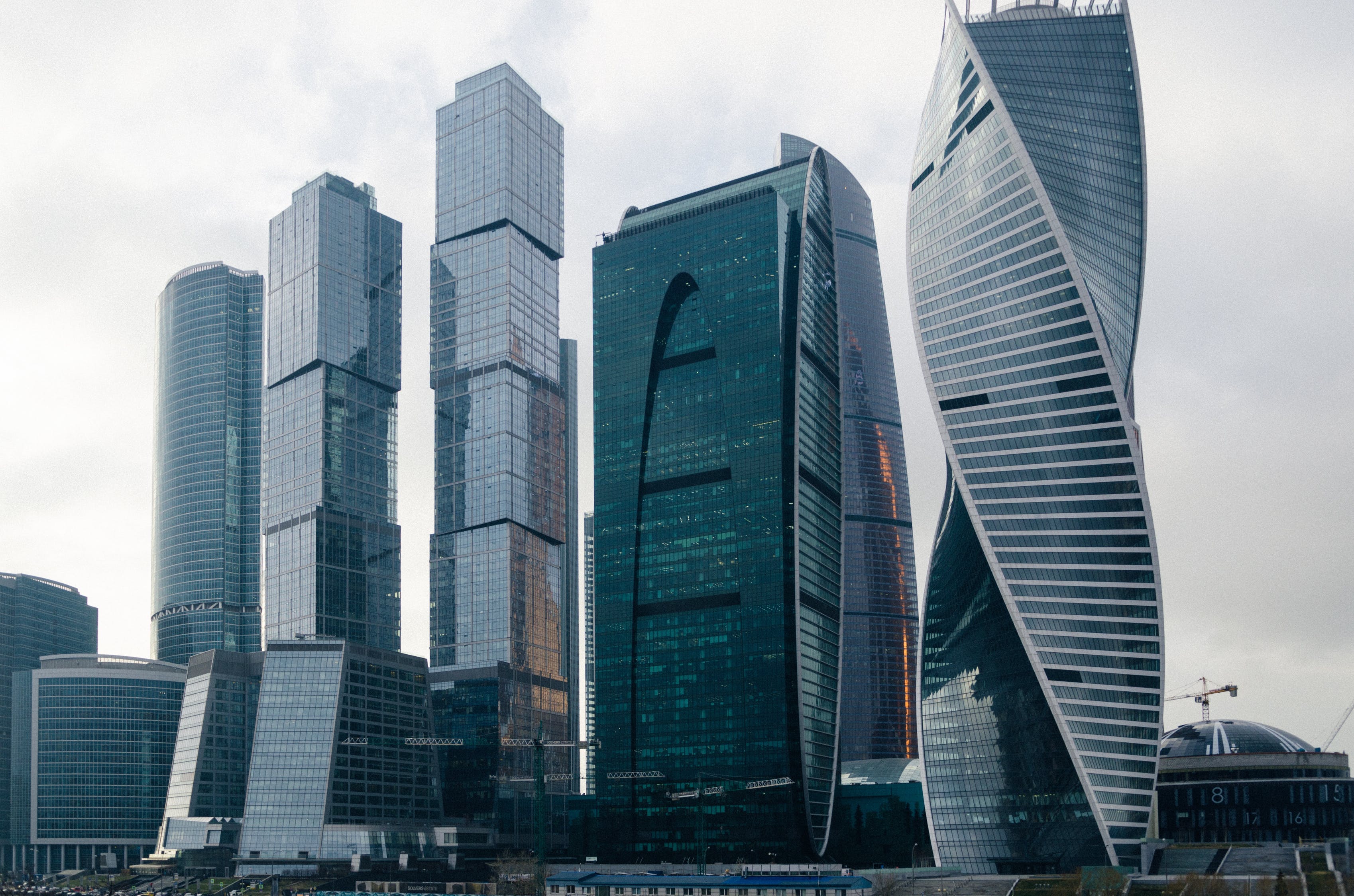 Office towers in Moscow, Russia